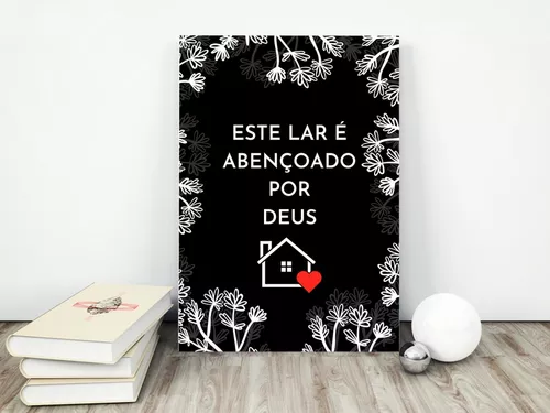 Quadro decorativo com frases, palavras e mensagens.