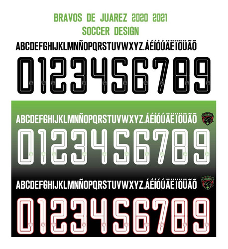 Tipografia Bravos De Juarez 2020 2021 Archivo .ttf .eps
