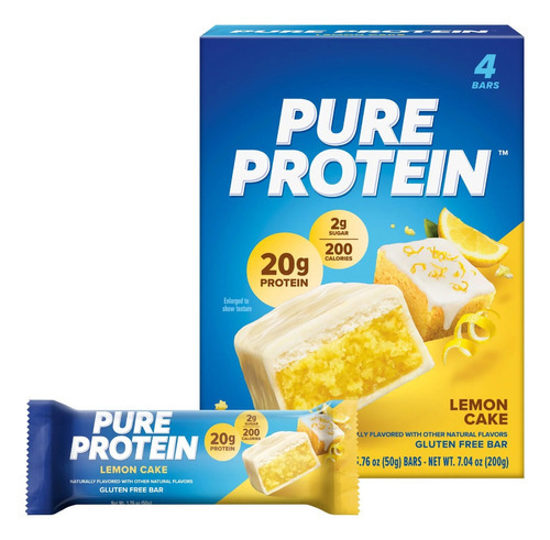 Pure Protein 20g Protein Bar - Lemon Cake 6pzas