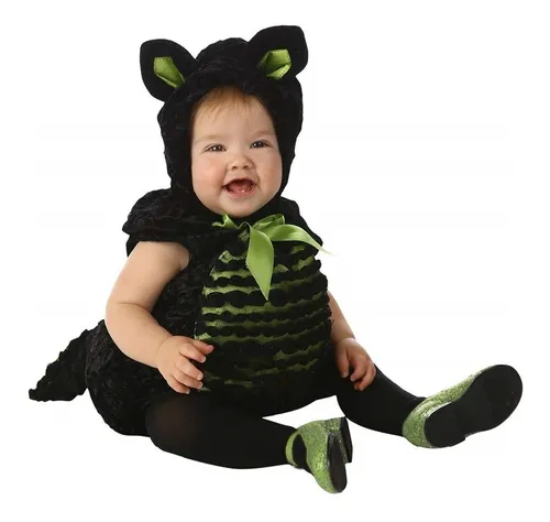 Disfraz Bebe Gatito Talla 12 A 18 Meses Halloween Nuevo