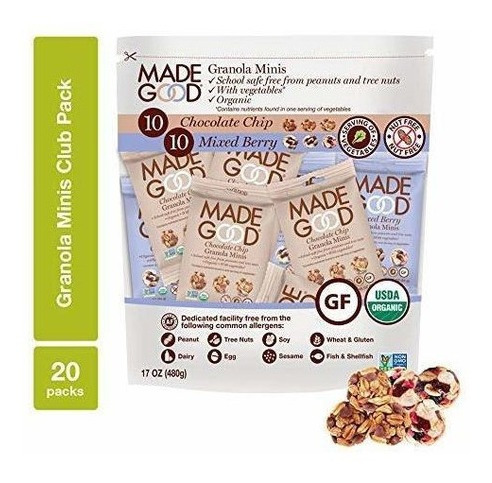 Madegood Granola Minis Club Pack (20 Ct, 0.85 Oz. Cada Uno)