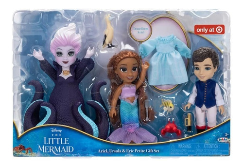 Disney Set 3 Muñecas La Sirenita Live Action Petite 2023