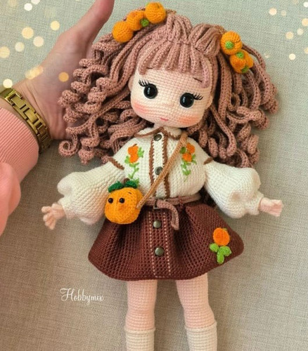 Muñeca Tejida A Crochet Personalizada
