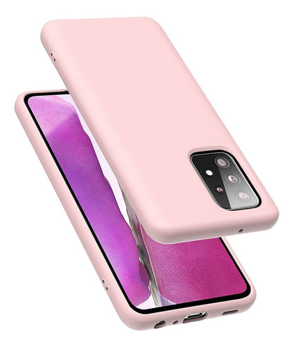 Funda Para Samsung Galaxy A52 5g Silicona Rosa