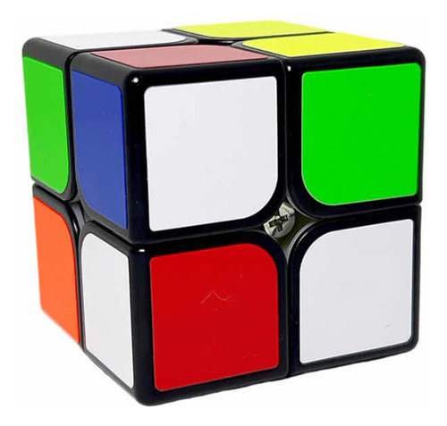 Cubo Rubik 2x2x2 Base Negra Giro Rápido Speed Cube Fino
