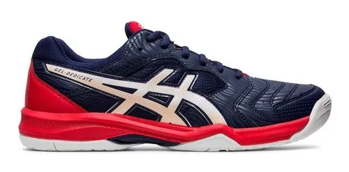 Tenis Asics Gel Dedicate 6 Azul Marinho E Vermelho Mod 2020