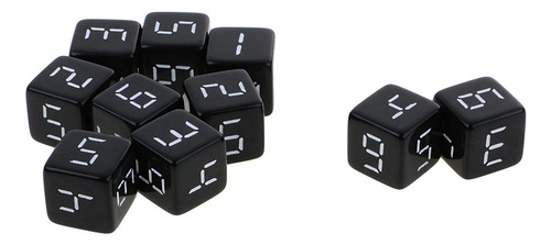 4 Juego De 3-4 Unidades De 10 Dados D6 De Seis 4 Piezas