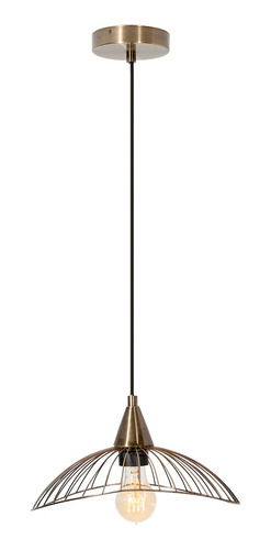 Lámpara De Techo / Colgante Cobre Convertible E27 40w 1 Luz Lumimexico 21191-3
