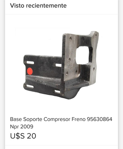 Base Soporte Compresor Frenos Npr 2009