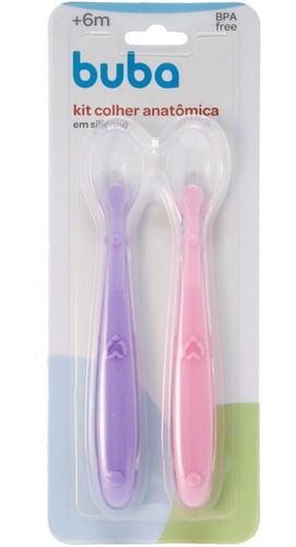 Imagem 3 de 6 de Kit Alimentação Bebê Prato Com Divisória E Colheres Silicone