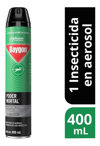 Insecticida En Aerosol Baygon Poder Mortal 400ml