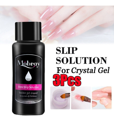 Mobray Antiadherente Polygel Silp Solution Uñas G, 3 Unidade