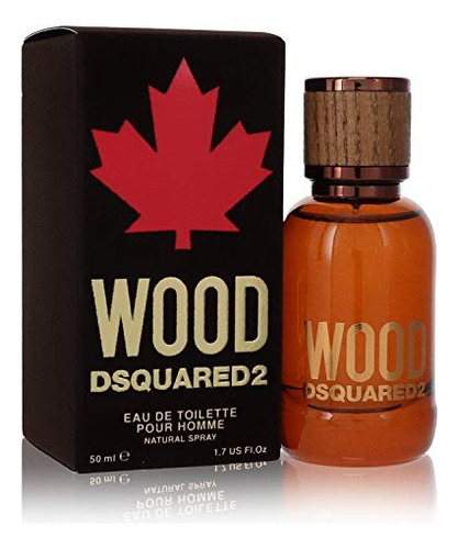 Dsquared2 Wood For Men Eau De Toilette Spray, 1.7 Onzas