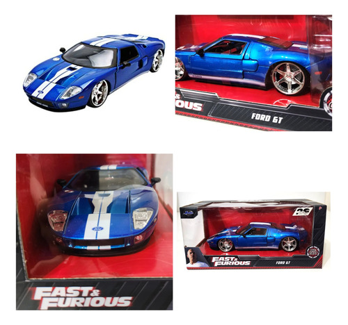 Carro De Pelicula Escala 1/24 Ford Mustang Gt40 Fast&furious