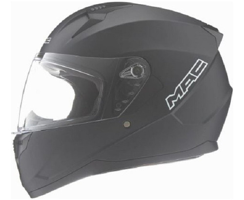  Casco Proteccion Moto Integral Mac Bass Mate Negro Liso Xl