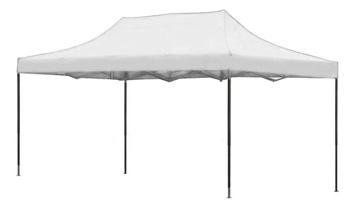 Toldo Plegable Lona Engomada Impermeable 2x3mts Blanca