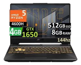 Asus Tuf F15 A15 144hz Ryzen 5, 8gb 512gb Ssd V.4gb Gtx1650