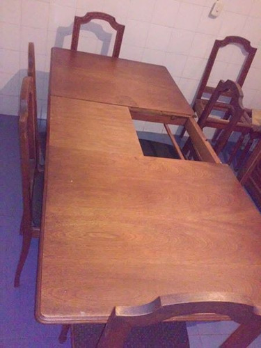 Comedor De 6 Y 8 Puestos + Seibo + Vitrina