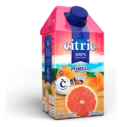 Jugo Citric Pomelo 500ml Pack X12 Unidades