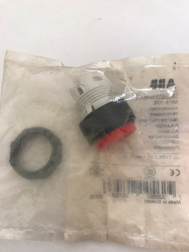 Botão Comando Abb Vermelho Mp3-10r