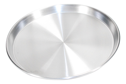 Charola De Aluminio Para Pizza Redonda 20 Cm Color Plateado
