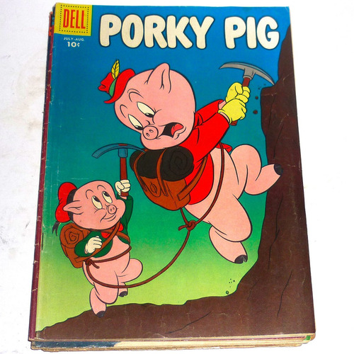 10 Revistas Porky Pig En Inglés Del 50 Editorial Dell Comic. (Usado)
