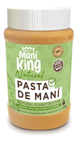 Pasta De Maní King Sin Tacc - 485 Grs