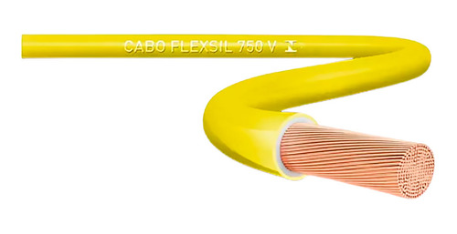 Cabo Flex 750v 1.50mm 100mts Amarelo - Danflex