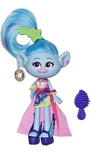 Trolls Dreamworks Glam Chenille Fashion Doll Con Vestido, Z.