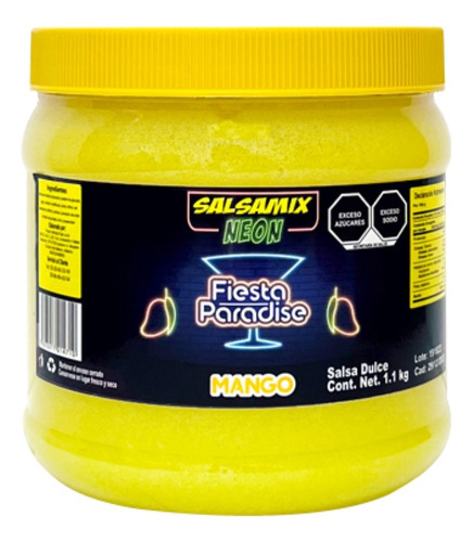 Salsa Mix Neon Y Glow Escarcha 1.1kg Caja12pz Sabor A Elegir