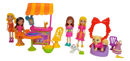 Polly Pocket Playset Circo De Mascotas Y Limonada Divertida (Usado)