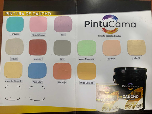 Imagen 2 de 2 de Pintura De Caucho Blanco Pintugama Por Cuñete De 4 Galones