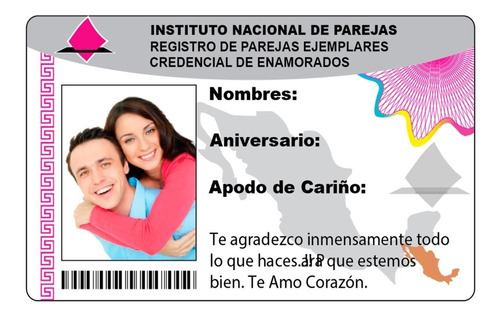 Credencial Oficial Para Parejas Amorosas + Canción