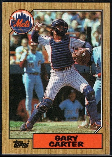 1987 Topps Baseball 2-0 Gary Carter New York Mets Card Col