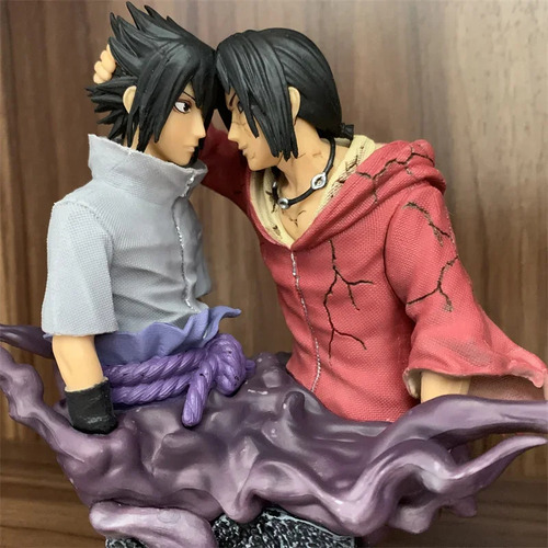 Figura De Acción De 17 Cm De Naruto Brotherly Uchiha Sasuke