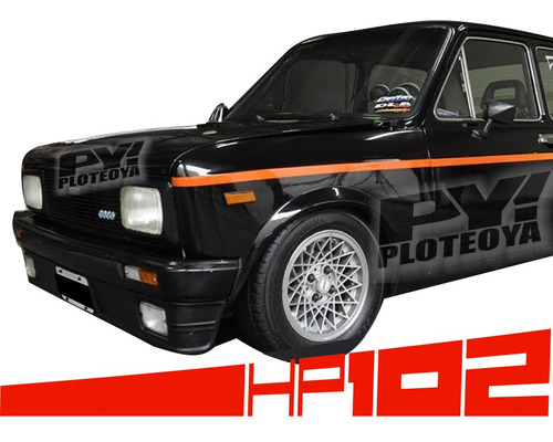 Calco Franja Fiat 128 102 Hp Completo - Ploteoya