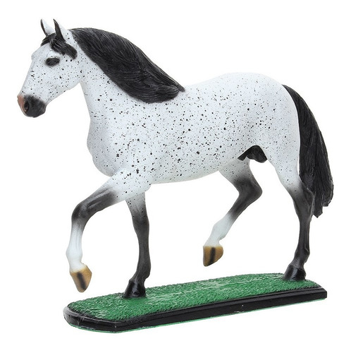 Imagem 2 de 4 de Escultura De Resina Cavalo Mangalarga Marchador Tordilho Hom
