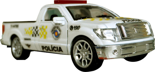 Miniatura Picape Trânsito Polícia Militar Pm Sp Viatura 
