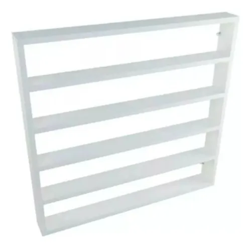 Organizador expositor de esmaltes de uñas Tx Mdf blanco de 67 x 64 pulgadas