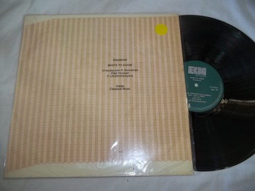 Lp Vinil - Shankar - Who's To Know - Indian Classical Music