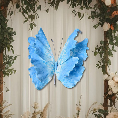 Decoração De Festa Com Borboletas Gigantes, Azul