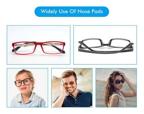 Imagen 7 de 10 de 4 Pares Nose Pad 3m Almohadillas Antideslizantes Para Lentes
