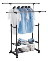 Comprar Percheros Moviles Doble Barral Guarda Calzado Ropa Ruedas