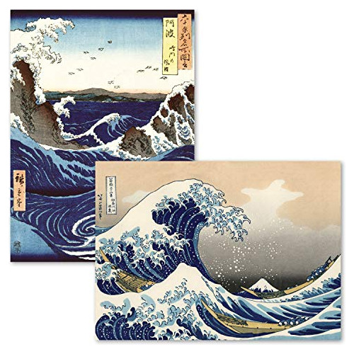 2 Paquetes - Gran Ola De Kanagawa De Katsushika Hokusai...