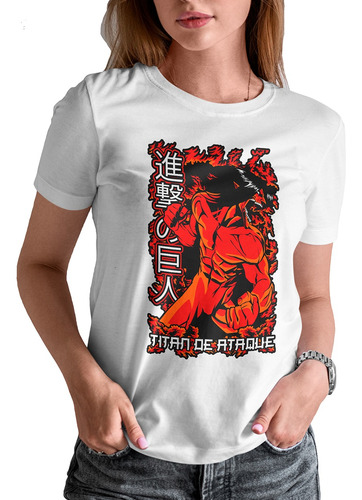 Blusa / Playera Shingeki No Kyojin Anime Titán De Ataque #33