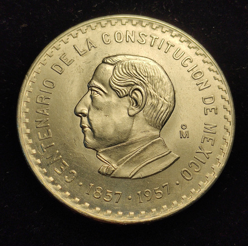 Moneda 10 Pesos Juárez, Centenario 1957