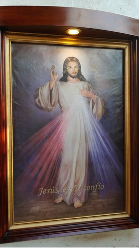 Cuadro De Señor De La Misericordia Con Luz.