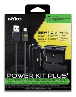 Nyko Power Kit Plus 2 Baterias Xbox Series X Y One Cable V8