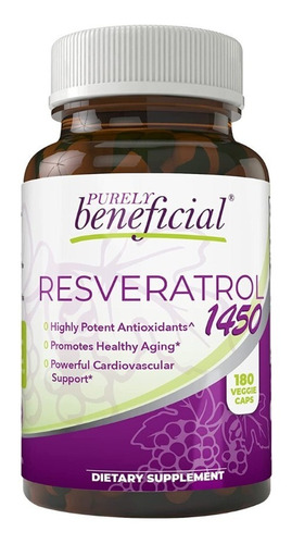 Resveratrol 1450mg 180 Cápsulas Suministro 90 Días Envío Ya