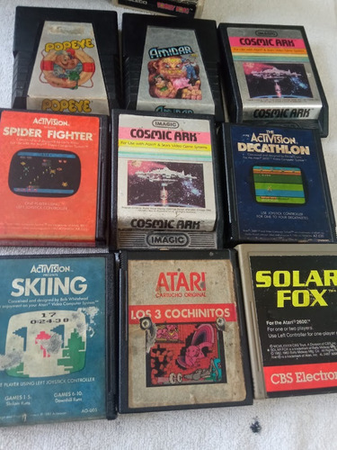 Atari 2600 Lote Solar Fox Popeye